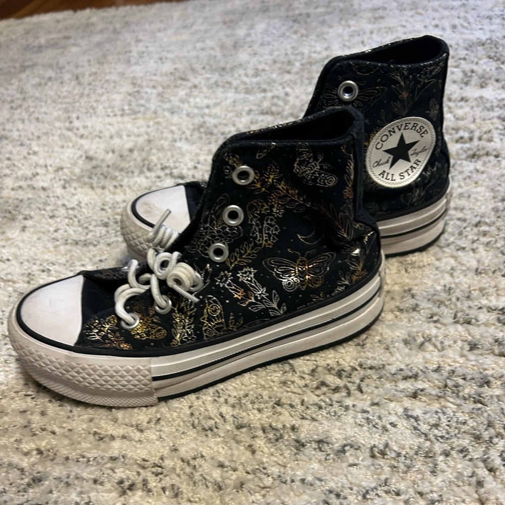Girls Converse Hightop Platforms